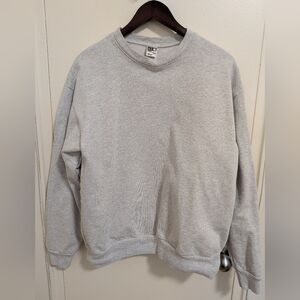 Los Angeles Apparel 14oz Heavy Fleece Crewneck Sweat Heather Ash Grey Size L LAA